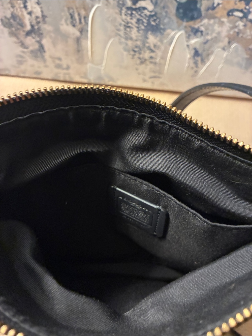 Genuine Coach Black jes slim Leather  Embossed Coach Crossbody Bag 2020 - Picture 9 of 10